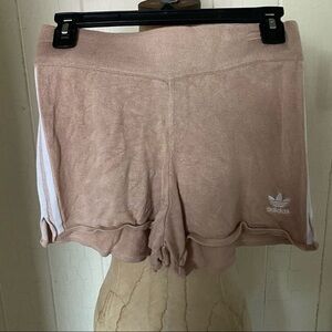 ADIDAS ORIGINALS sz S Knit Shorts 3 Stripe Beige